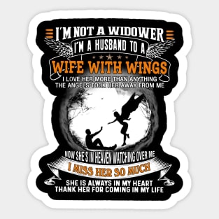 I'm Not A Windower I'm A Husband To Wife With Wings Sticker